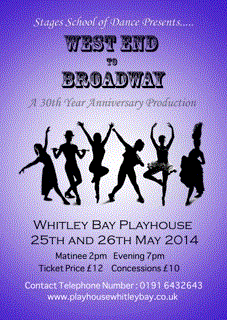 Stages School of Dance present their 30th Anniversary show ‘West End to Broadway'