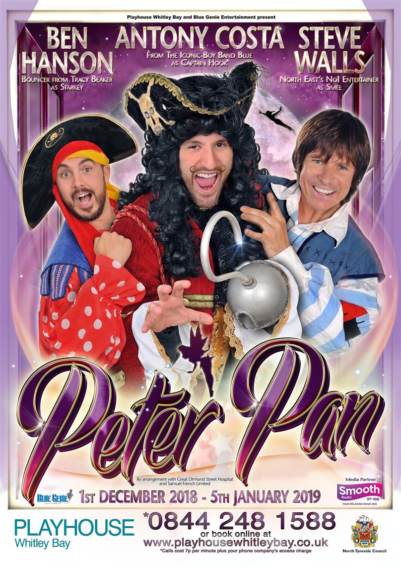 Christmas Pantomime: Blue Genie Entertainment Presents 'Peter Pan' Starring Antony Costa from Blue and Steve Walls