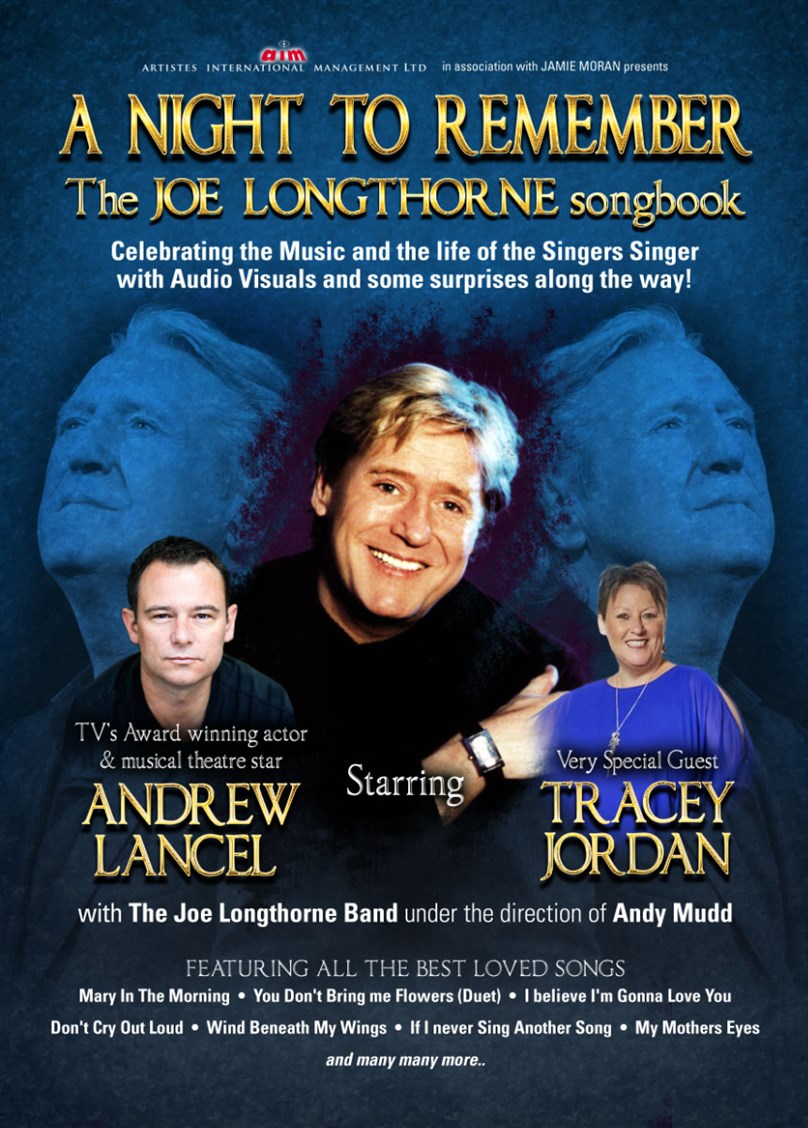 The Joe Longthorne Songbook starring Andrew Lancel and Tracey Jordan